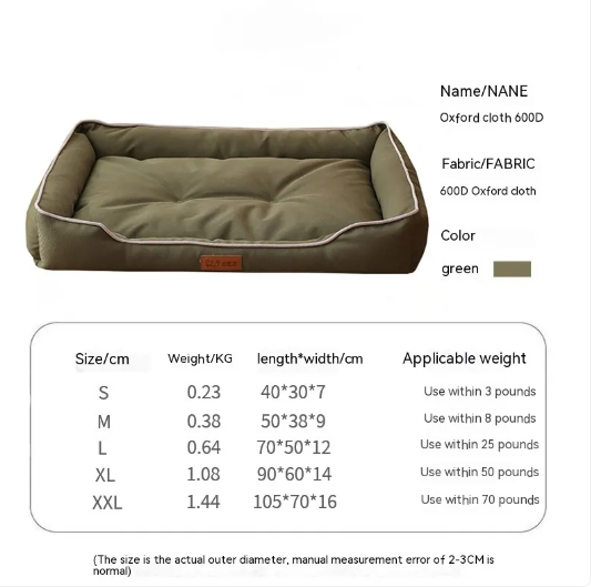 DreamDen™ Chew-Resistant Waterproof Dog Bed